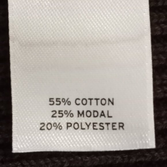 Halogen S/M Oversized Midi Cardigan Duster Vest Brown Ribbed Open Front - Picture 5 of 5